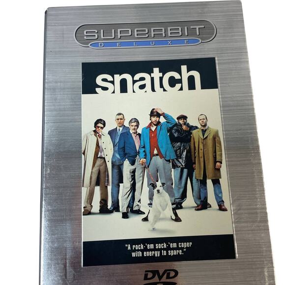 Vintage 2000 Superbit Deluxe Snatch Brad Pitt Farina Benicio Del Toro Movie DVD - Picture 1 of 3